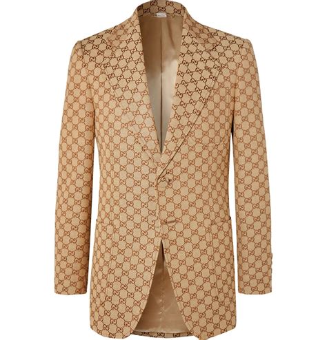 brown gucci suit jacket|Gucci men's evening suits.